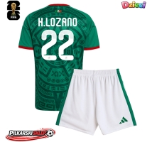 Meksyk Hirving Lozano #22 Koszulka Podstawowa dzieci MŚ 2026 Krótki Rękaw (+ krótkie spodenki)